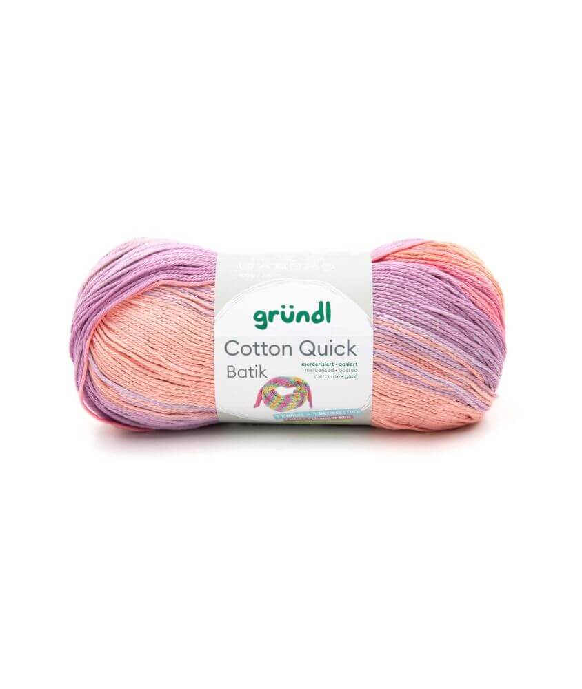Pelote de coton COTTON QUICK BATIK 100 Gr - PPSC - Grundl - Certifié Oeko-tex Pelote de coton COTTON QUICK BATIK 100 Gr - PPSC - Grundl - Certifié Oeko-tex