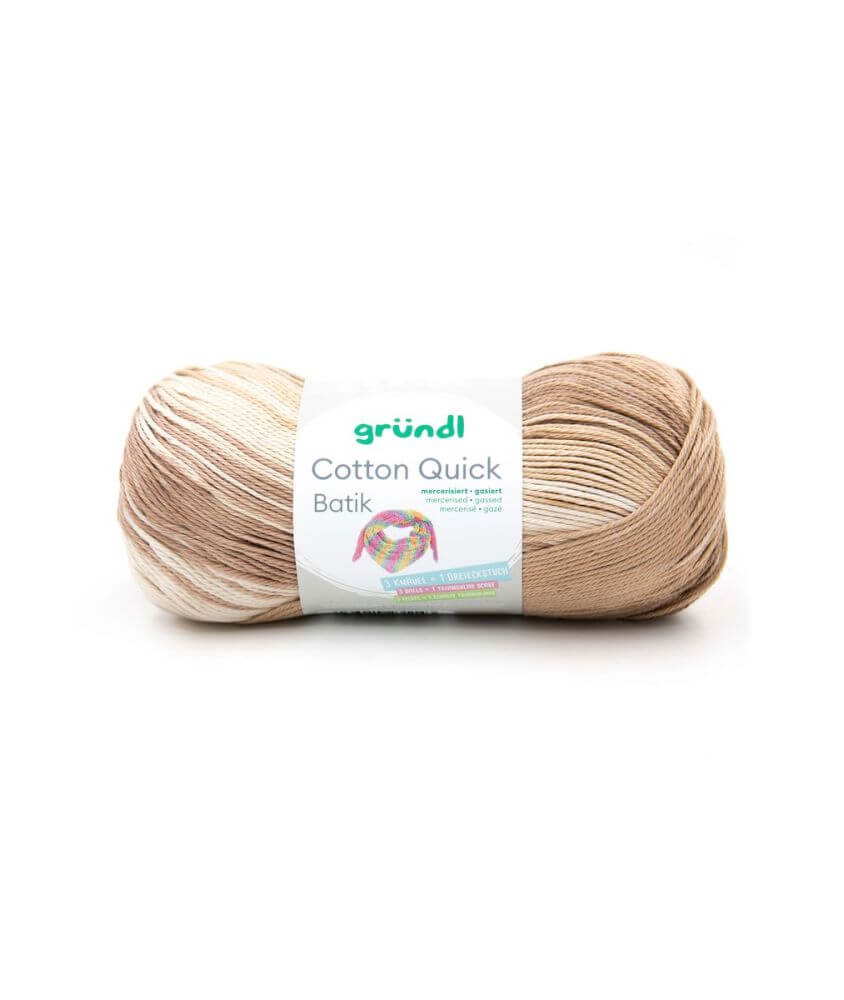 Pelote de coton COTTON QUICK BATIK 100 Gr - PPSC - Grundl - Certifié Oeko-tex Pelote de coton COTTON QUICK BATIK 100 Gr - PPSC - Grundl - Certifié Oeko-tex