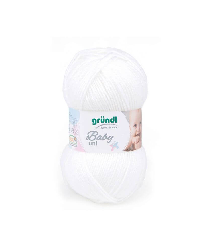 Fil layette à tricoter BABY UNI - Grundl - certifiée Oeko-Tex