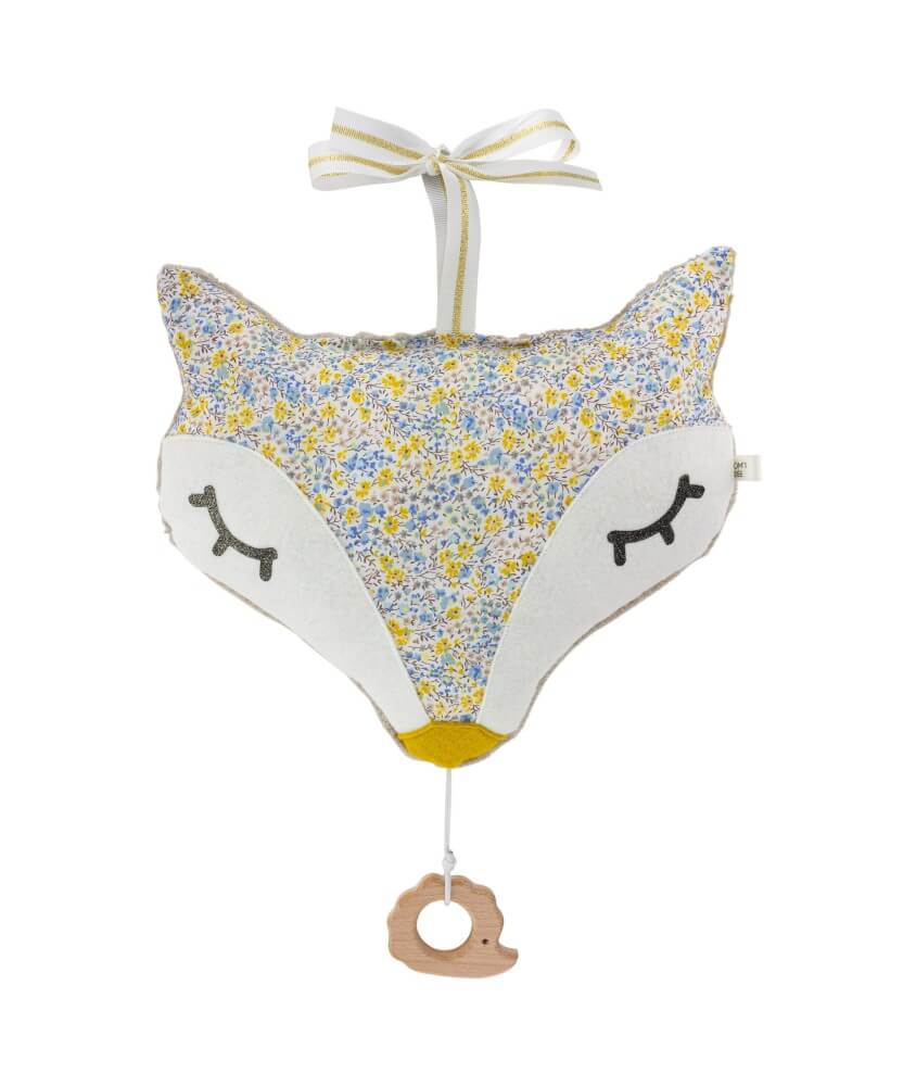 Kit couture mobile Musical Renard en tissu Liberty ® Phoebe