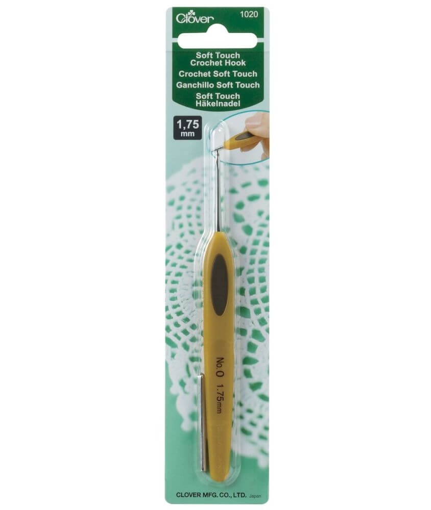 Crochets Ergonomiques en ACIER N° 0,5 à 1,75 - Clover Crochets Ergonomiques en ACIER N° 0,5 à 1,75 - Clover
