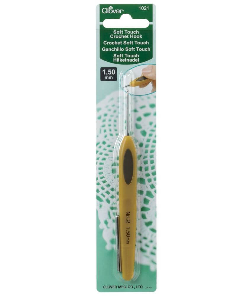 Crochets Ergonomiques en ACIER N° 0,5 à 1,75 - Clover Crochets Ergonomiques en ACIER N° 0,5 à 1,75 - Clover