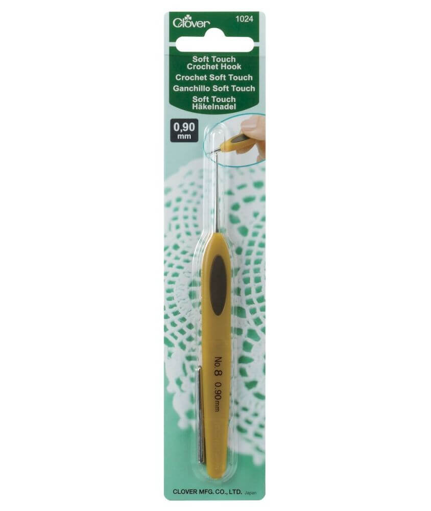 Crochets Ergonomiques en ACIER N° 0,5 à 1,75 - Clover Crochets Ergonomiques en ACIER N° 0,5 à 1,75 - Clover