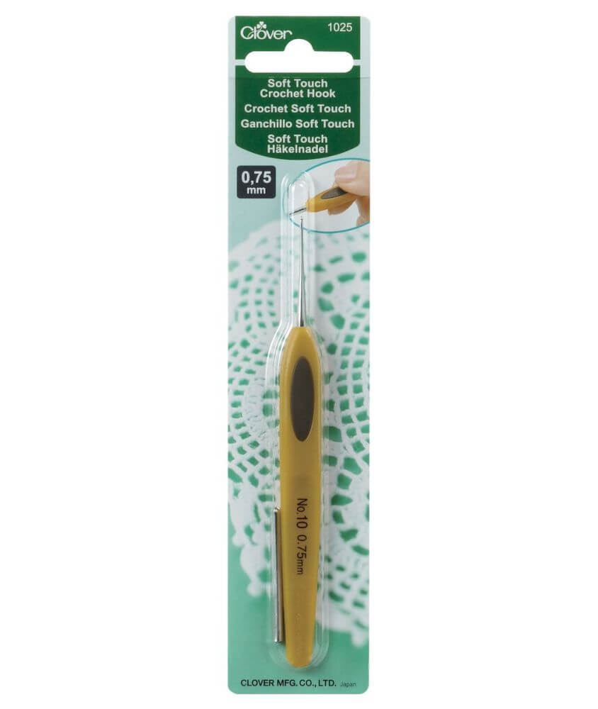 Crochets Ergonomiques en ACIER N° 0,5 à 1,75 - Clover Crochets Ergonomiques en ACIER N° 0,5 à 1,75 - Clover