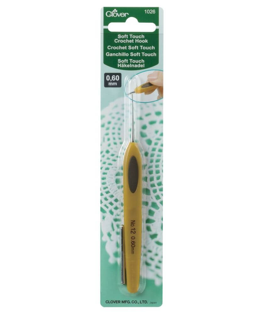 Crochets Ergonomiques en ACIER N° 0,5 à 1,75 - Clover Crochets Ergonomiques en ACIER N° 0,5 à 1,75 - Clover