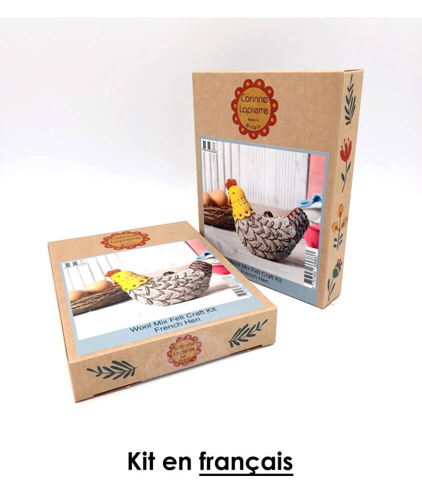 Mini kit feutrine petite cocotte - Niveau Intermédiaire Mini kit feutrine petite cocotte - Niveau Intermédiaire