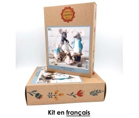 Kit feutrine la famille souris et Cie - Niveau intermédiaire