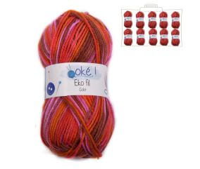 Fil à tricoter Eko fil color - OKE !