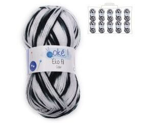 Fil à tricoter Eko fil color - OKE !