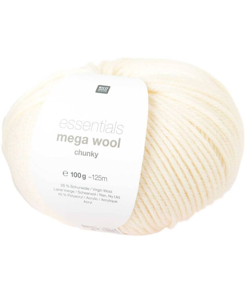 Laine à tricoter Essentials MEGA WOOL Chunky - RICO Design Laine à tricoter Essentials MEGA WOOL Chunky - RICO Design