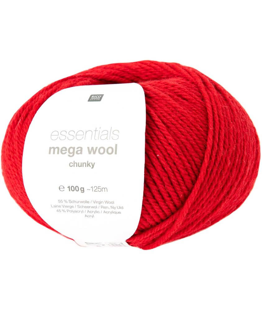 Laine à tricoter Essentials MEGA WOOL Chunky - RICO Design Laine à tricoter Essentials MEGA WOOL Chunky - RICO Design