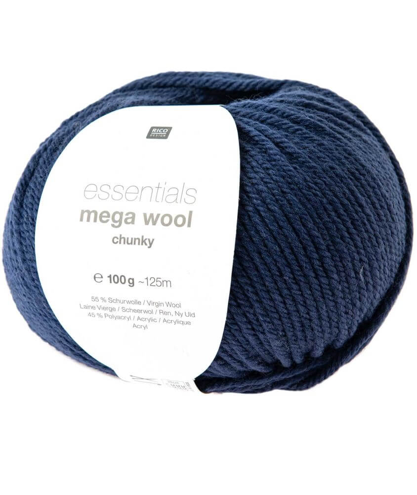 Laine à tricoter Essentials MEGA WOOL Chunky - RICO Design Laine à tricoter Essentials MEGA WOOL Chunky - RICO Design