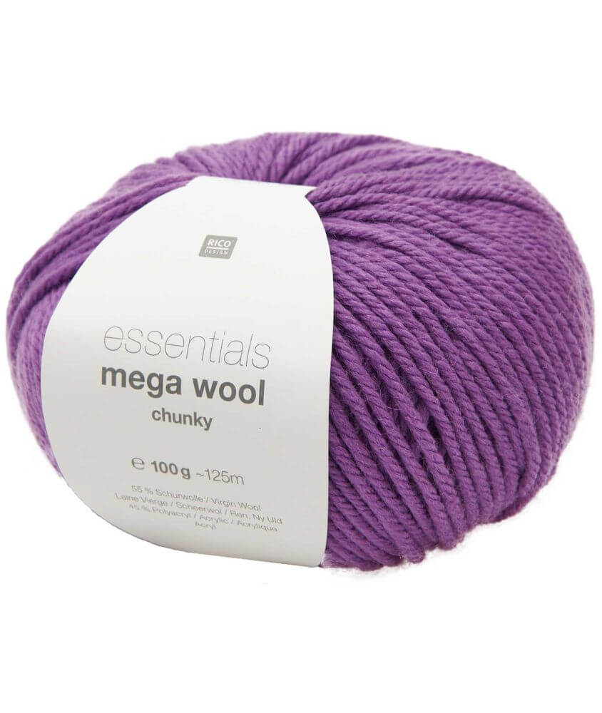 Laine à tricoter Essentials MEGA WOOL Chunky - RICO Design Laine à tricoter Essentials MEGA WOOL Chunky - RICO Design
