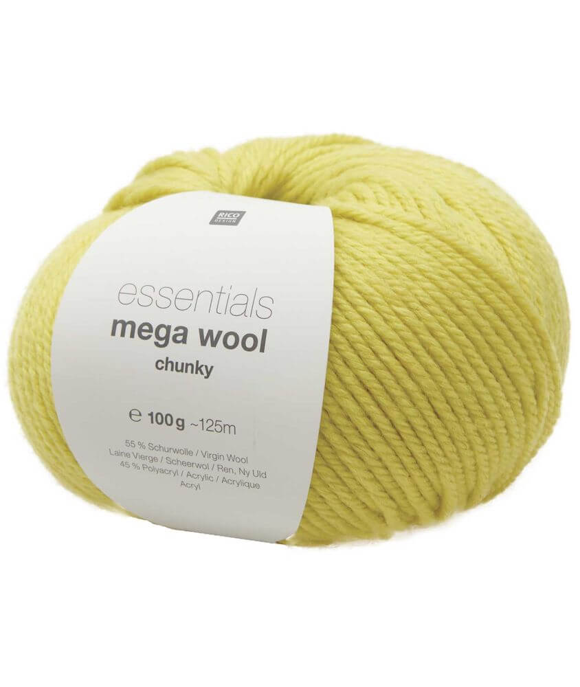 Laine à tricoter Essentials MEGA WOOL Chunky - RICO Design Laine à tricoter Essentials MEGA WOOL Chunky - RICO Design