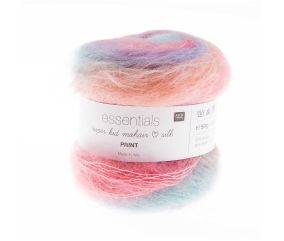 Pelote ESSENTIALS SUPER KID MOHAIR LOVES SILK PRINT 50 gr - Rico Design