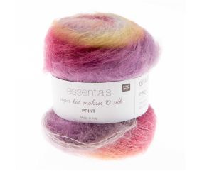 Pelote ESSENTIALS SUPER KID MOHAIR LOVES SILK PRINT 50 gr - Rico Design