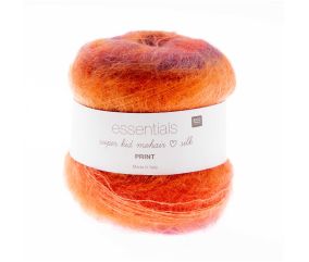 Pelote ESSENTIALS SUPER KID MOHAIR LOVES SILK PRINT 50 gr - Rico Design