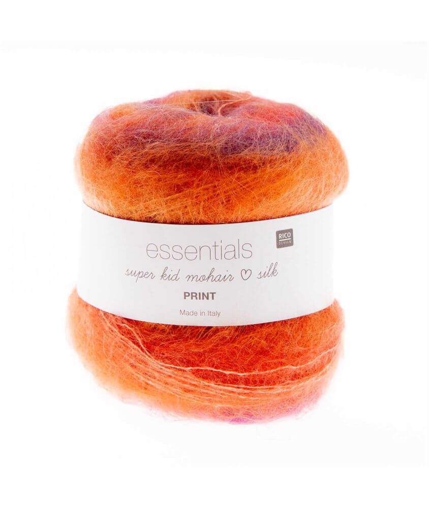Pelote ESSENTIALS SUPER KID MOHAIR LOVES SILK PRINT 50 gr - Rico Design Pelote ESSENTIALS SUPER KID MOHAIR LOVES SILK PRINT 50 gr - Rico Design