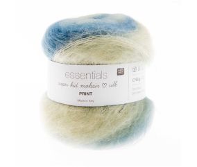 Pelote ESSENTIALS SUPER KID MOHAIR LOVES SILK PRINT 50 gr - Rico Design