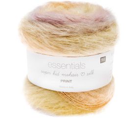 Pelote ESSENTIALS SUPER KID MOHAIR LOVES SILK PRINT 50 gr - Rico Design