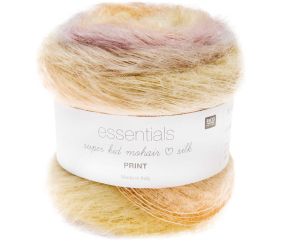 Pelote ESSENTIALS SUPER KID MOHAIR LOVES SILK PRINT 50 gr - Rico Design