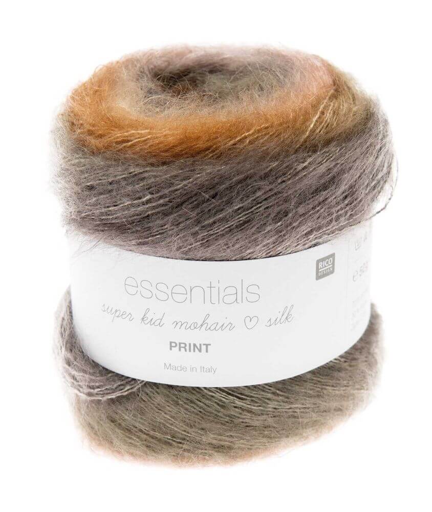 Pelote ESSENTIALS SUPER KID MOHAIR LOVES SILK PRINT 50 gr - Rico Design