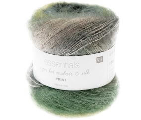 Pelote ESSENTIALS SUPER KID MOHAIR LOVES SILK PRINT 50 gr - Rico Design