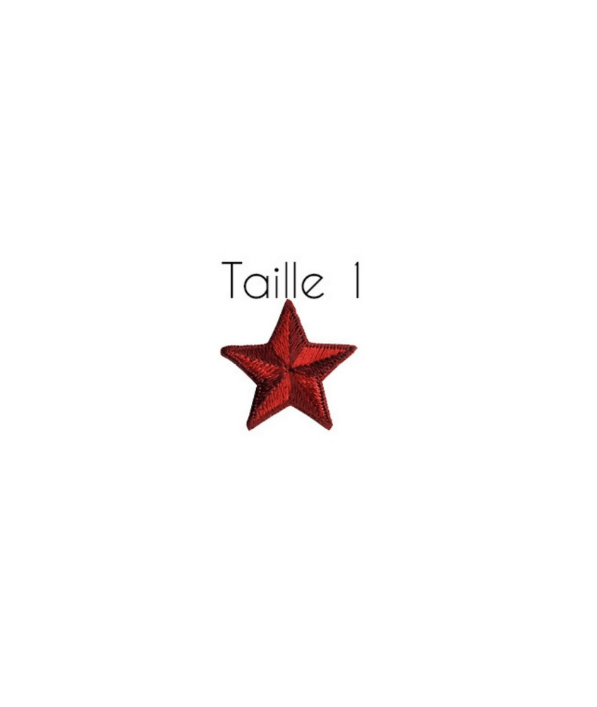 Ecusson Thermocollant Etoile 3,5 X 3,5 cm - Taille 1 - Mediac Ecusson Thermocollant Etoile 3,5 X 3,5 cm - Taille 1 - Mediac