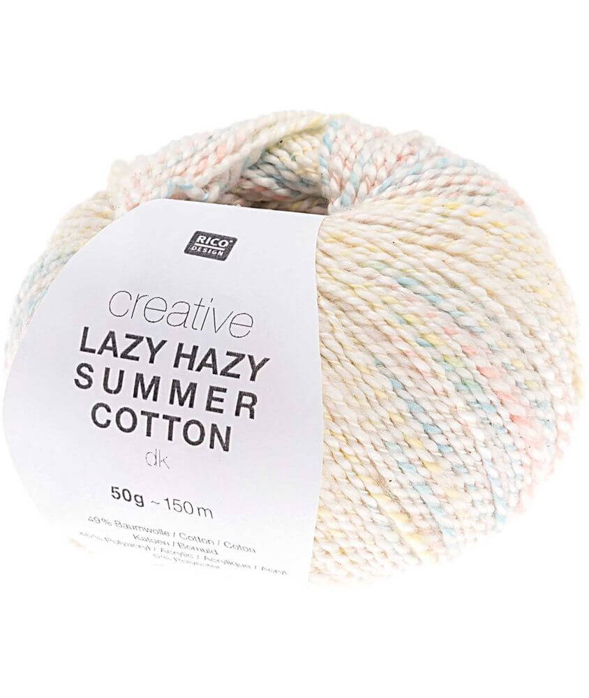 Pelote de coton à tricoter Creative LAZY HAZY SUMMER COTTON - Rico Design