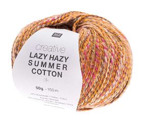 Pelote de coton à tricoter Creative LAZY HAZY SUMMER COTTON - Rico Design