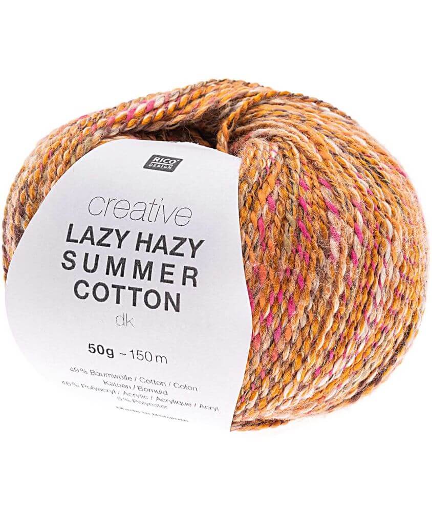 Pelote de coton à tricoter Creative LAZY HAZY SUMMER COTTON - Rico Design