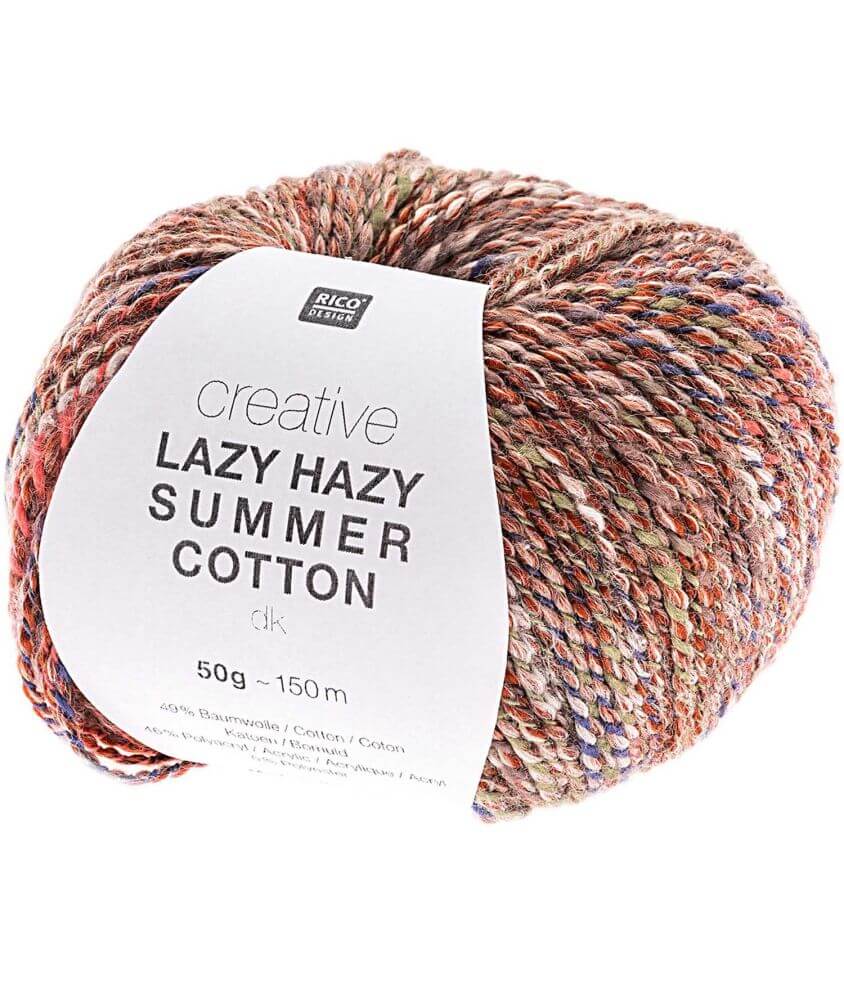 Pelote de coton à tricoter Creative LAZY HAZY SUMMER COTTON - Rico Design