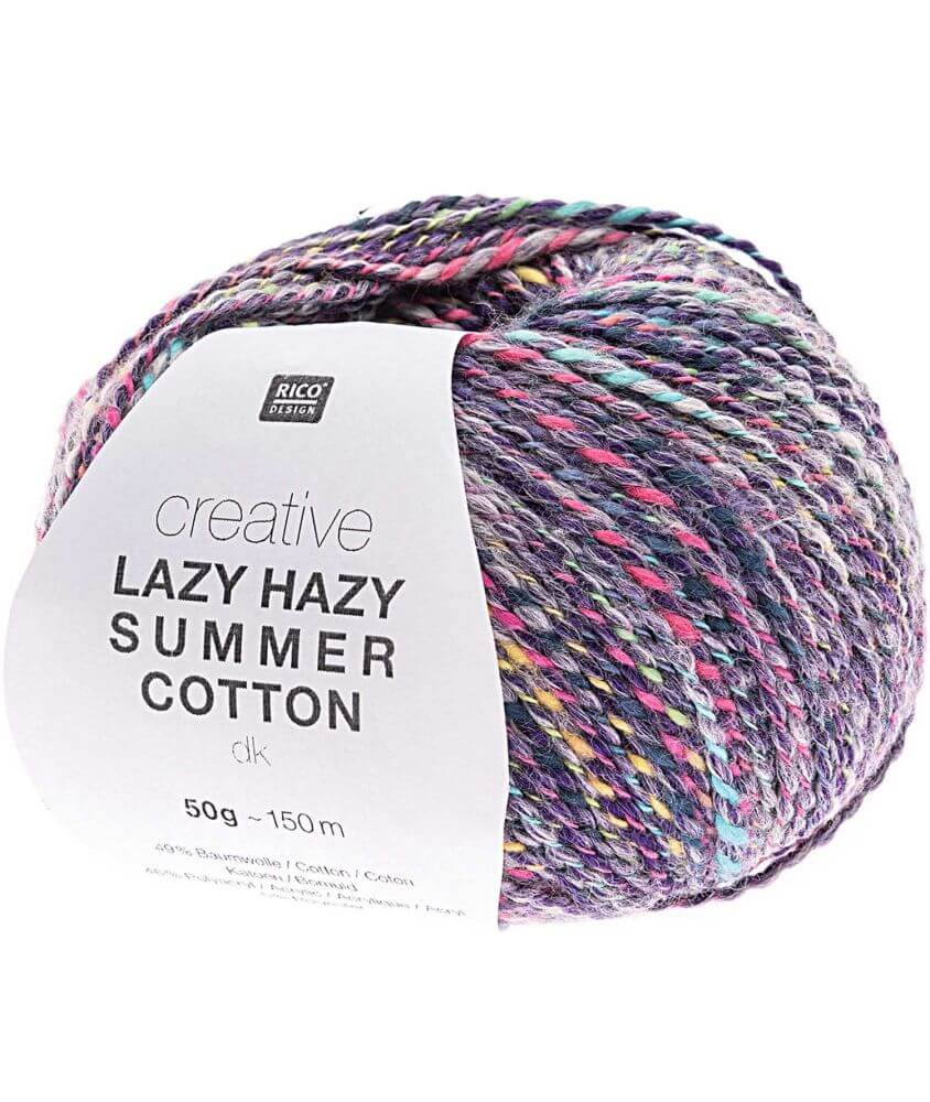 Pelote de coton à tricoter Creative LAZY HAZY SUMMER COTTON - Rico Design