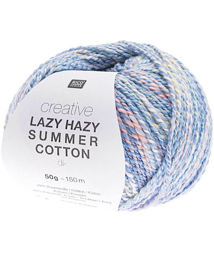 Pelote de coton à tricoter Creative LAZY HAZY SUMMER COTTON - Rico Design