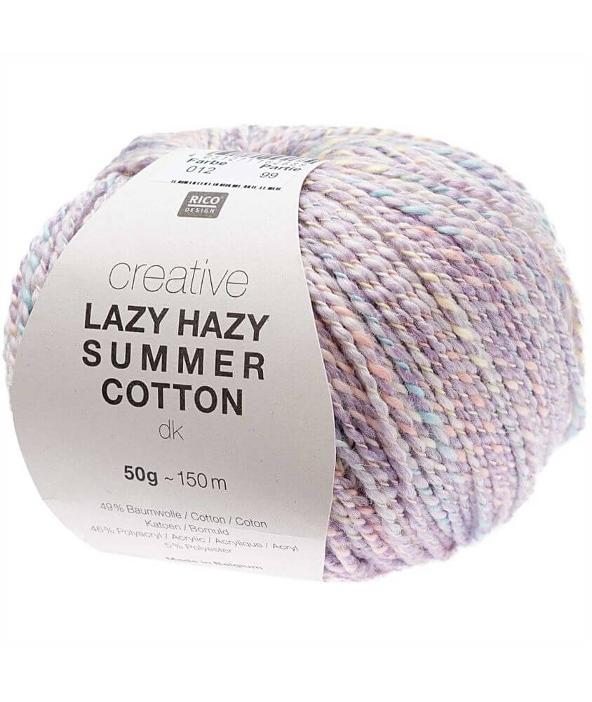 Pelote de coton à tricoter Creative LAZY HAZY SUMMER COTTON - Rico Design