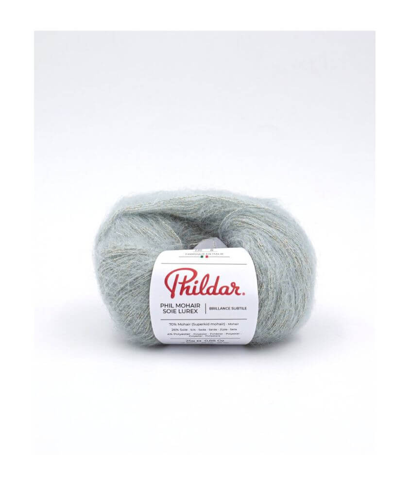 Fil exceptionnel à tricoter PHIL MOHAIR SOIE LUREX - 25GR - Phildar