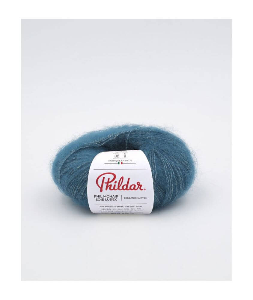 Fil exceptionnel à tricoter PHIL MOHAIR SOIE LUREX - 25GR - Phildar