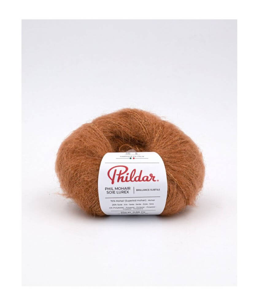 Fil exceptionnel à tricoter PHIL MOHAIR SOIE LUREX - 25GR - Phildar