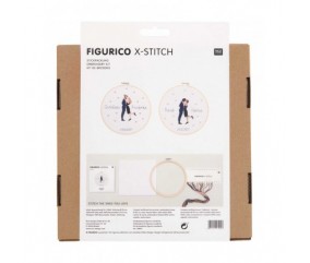 Kit de broderie Figurico Tourtereaux - Rico Design