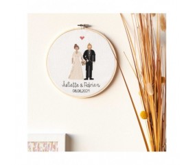 	Kit de broderie Figurico Mariage - Rico Design