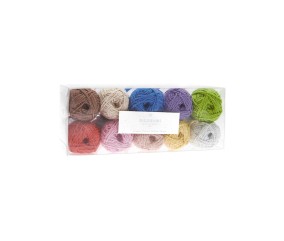 Kit de 10 Pelotes de coton RICORUMI TWINKLY twinkly  dk - Rico Design