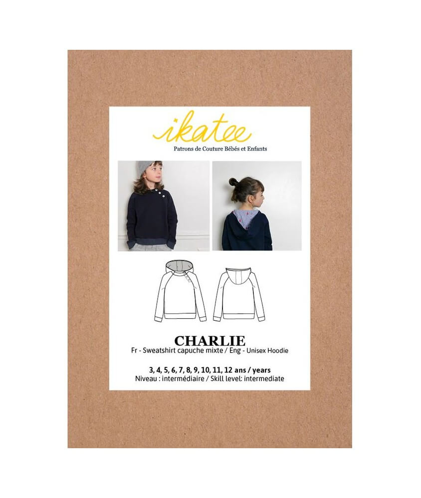 Patron sweat enfant CHARLIE pochette – ikatee