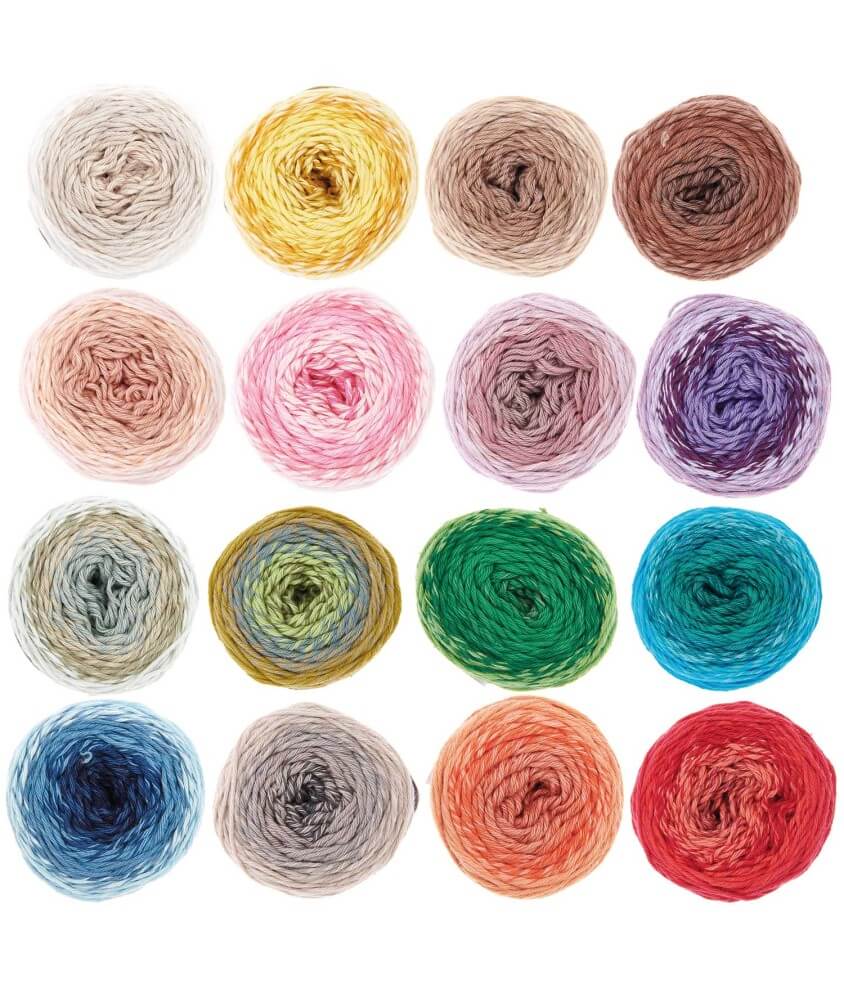 Kit de 16 Pelotes de coton RICORUMI SPIN SPIN dk - Rico Design