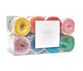 Kit de 16 Pelotes de coton RICORUMI SPIN SPIN dk - Rico Design