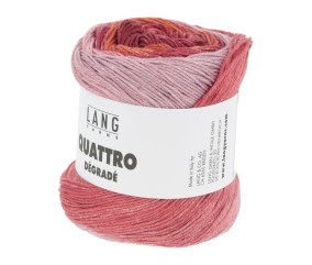 Coton à tricoter et à crocheter QUATTRO DEGRADE - 100GR - Lang Yarns