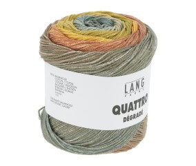 Coton à tricoter et à crocheter QUATTRO DEGRADE - 100GR - Lang Yarns