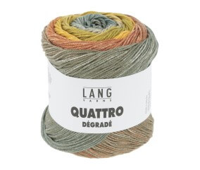 Coton à tricoter et à crocheter QUATTRO DEGRADE - 100GR - Lang Yarns