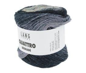 Coton à tricoter et à crocheter QUATTRO DEGRADE - 100GR - Lang Yarns