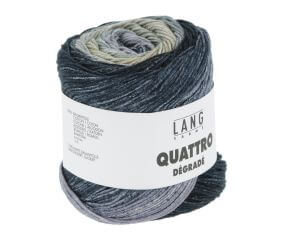 Coton à tricoter et à crocheter QUATTRO DEGRADE - 100GR - Lang Yarns