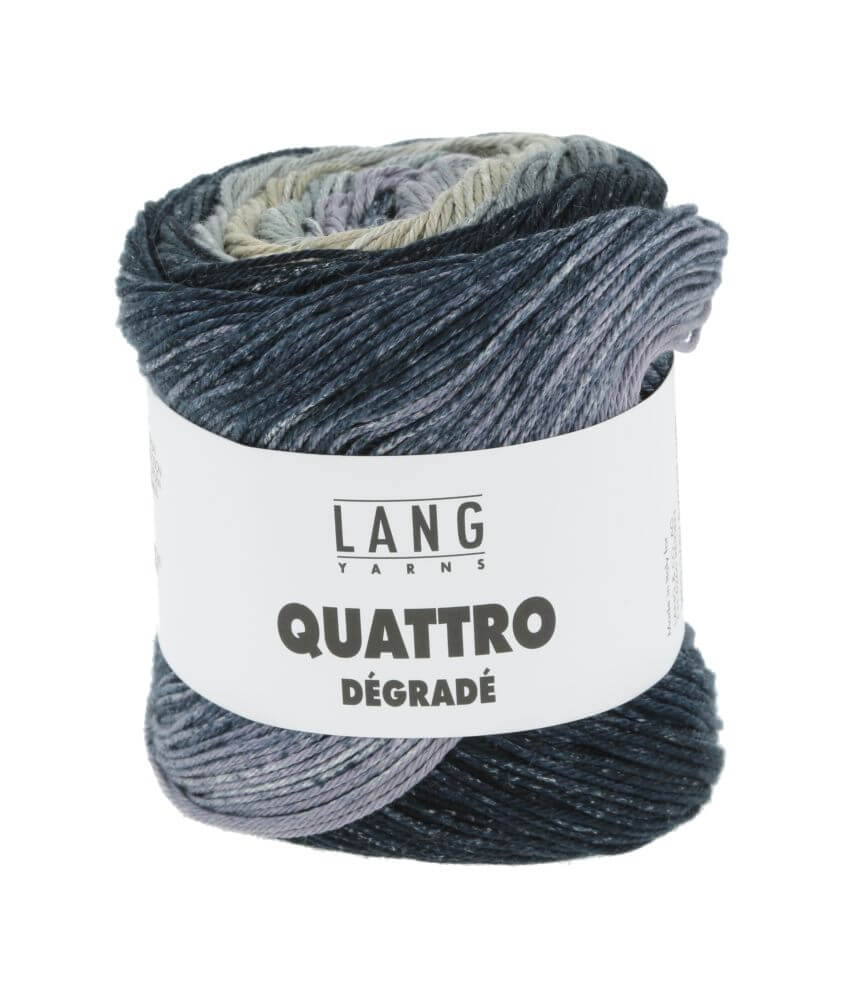 Coton à tricoter et à crocheter QUATTRO DEGRADE - 100GR - Lang Yarns